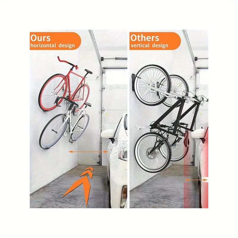 Cycling Gear Wall Hanger - 철제 수평 자전거 페달 걸이 벽걸이형,
