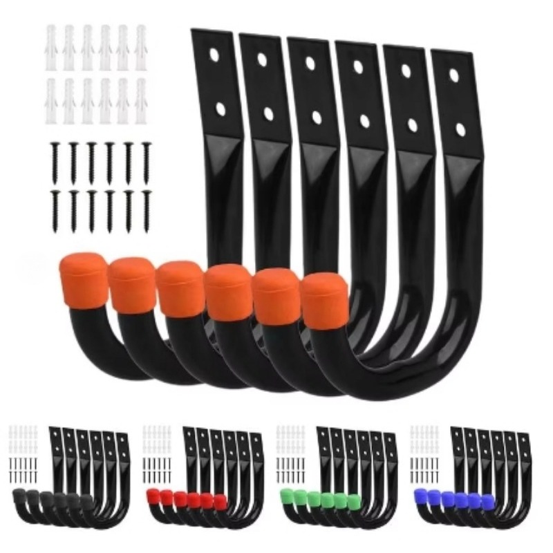 Cycling Gear Wall Hanger - 6 개/대 자전거 벽 마운트 후크