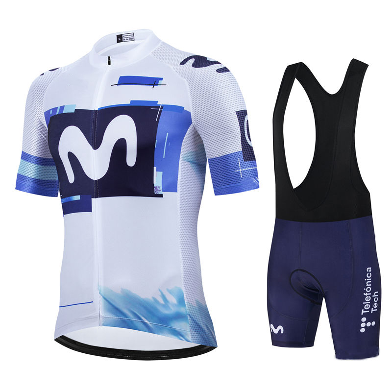 Junior Cycling Gear - Movistar Pro Team 여름 사이클링 저지