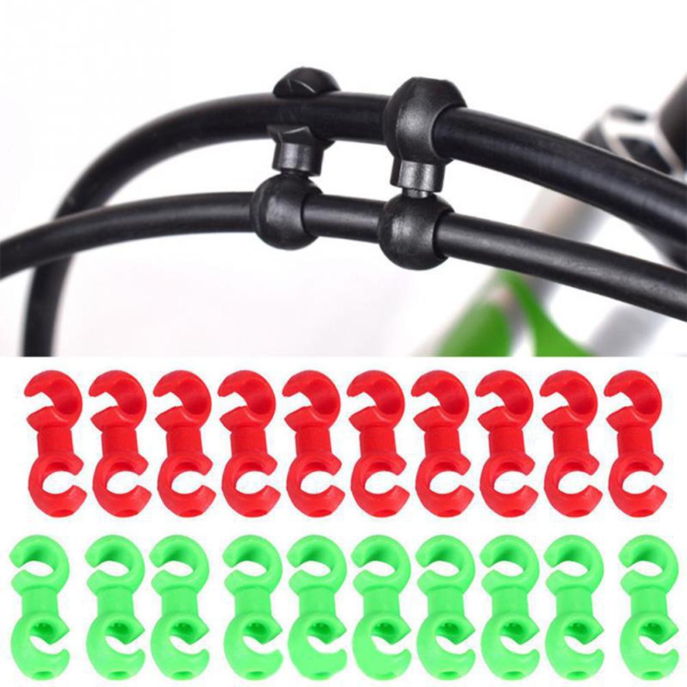 Cycling Gear Guide - 10pcs 자전거 케이블 클립 자전거 변속기