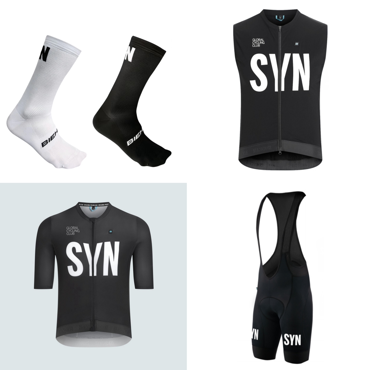 Junior Cycling Gear - 여름용 반팔 자전거복 2026 블랙 블루