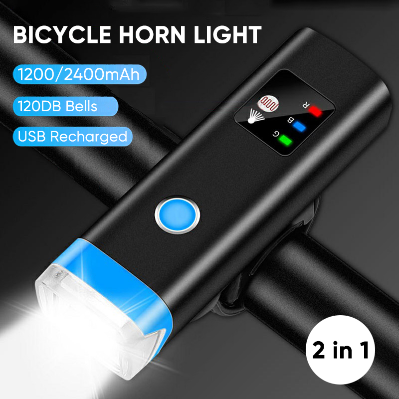 Bike Bell - 자전거 경적 밝은 자전거 헤드라이트, 2