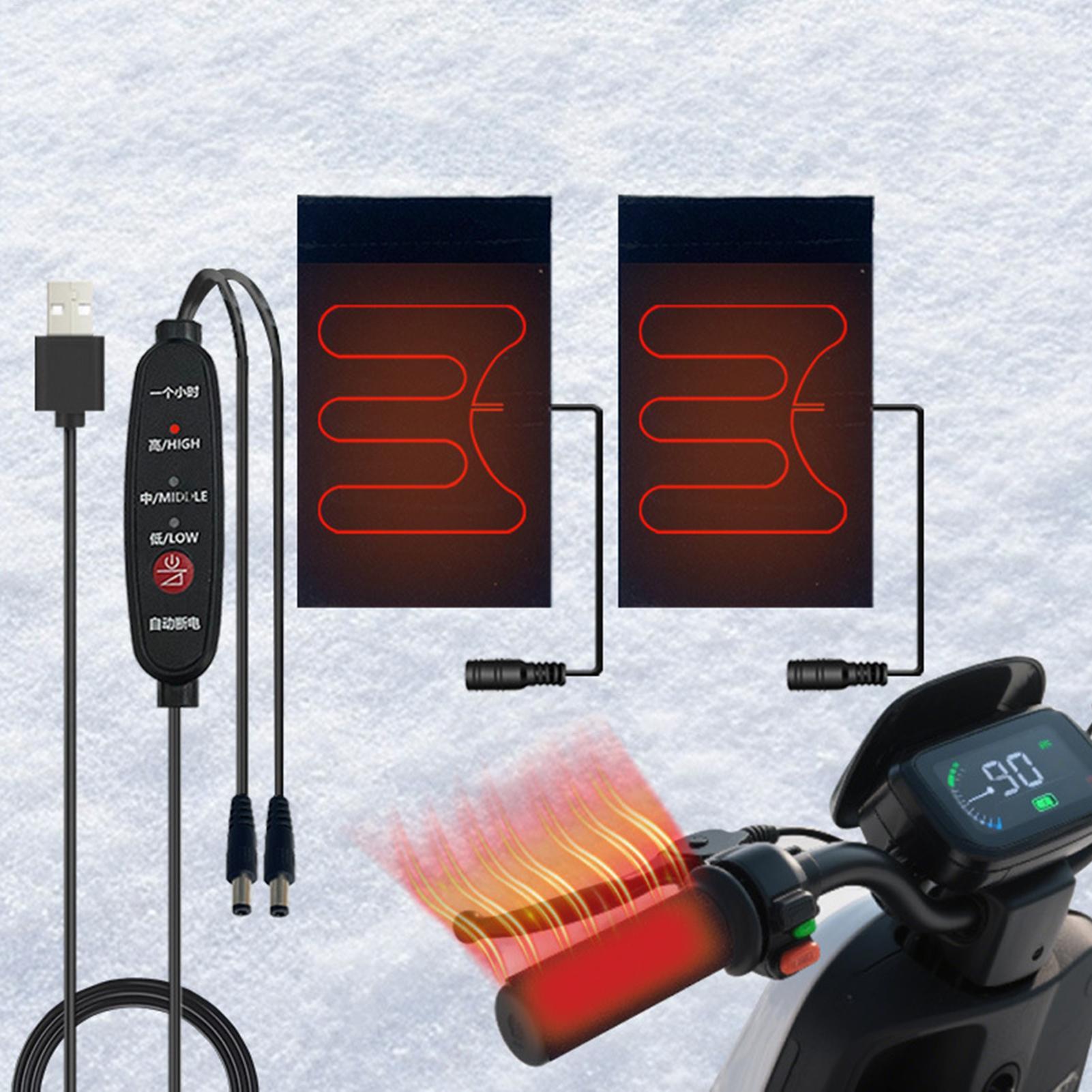 핸들바 히터 5V 가열식 오토바이 그립(3가지 온도 설 - Cycling Gear In Winter 리뷰 및 가격