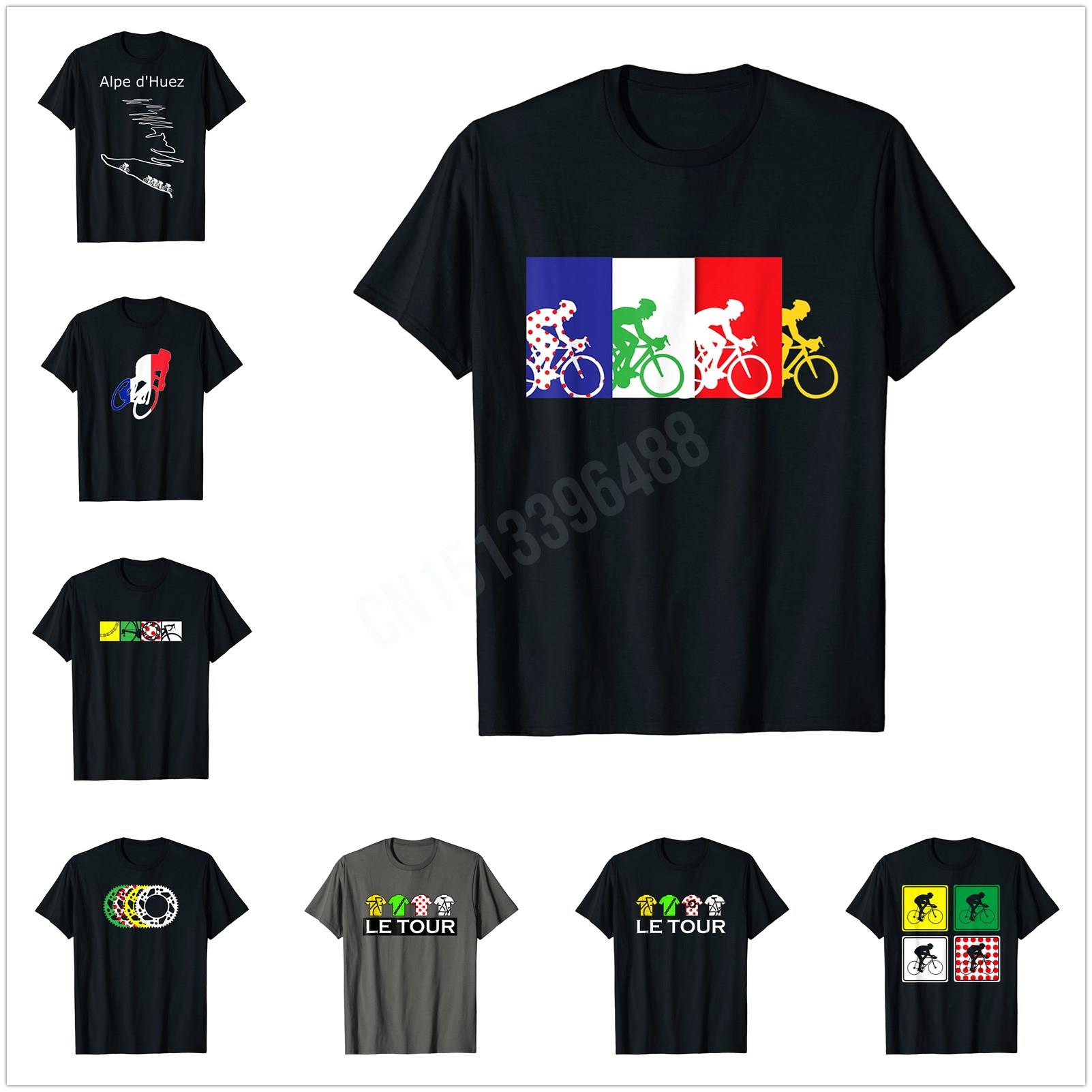 포 기어 투어 프랑스 사이클링 티셔츠 힙합 탑 코튼 티 - Cycling Gear Shop 리뷰 및 가격