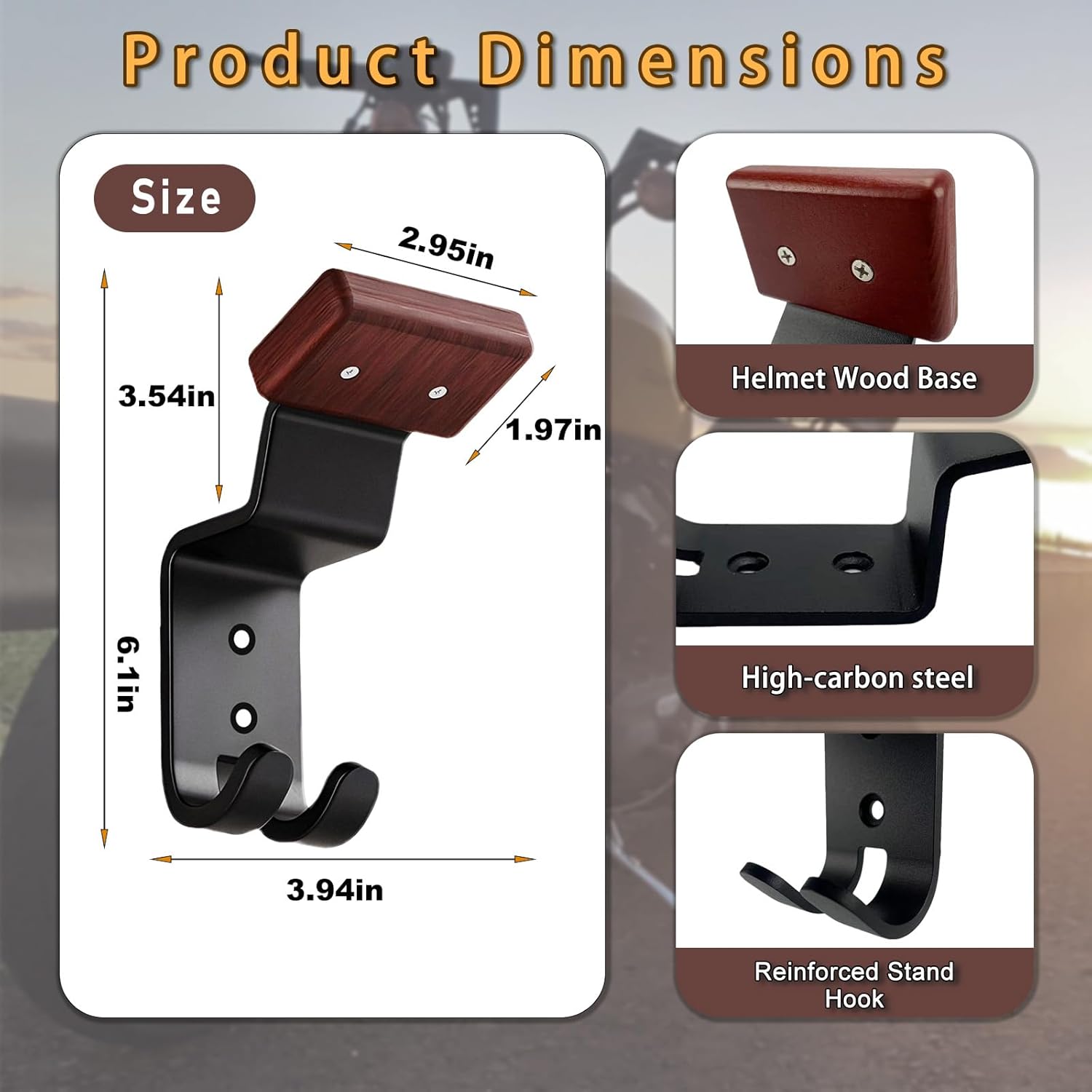 오토바이 헬멧 홀더 벽걸이, 자전거, 축구, 스키 장비 - Cycling Gear Wall Hanger 리뷰 및 가격